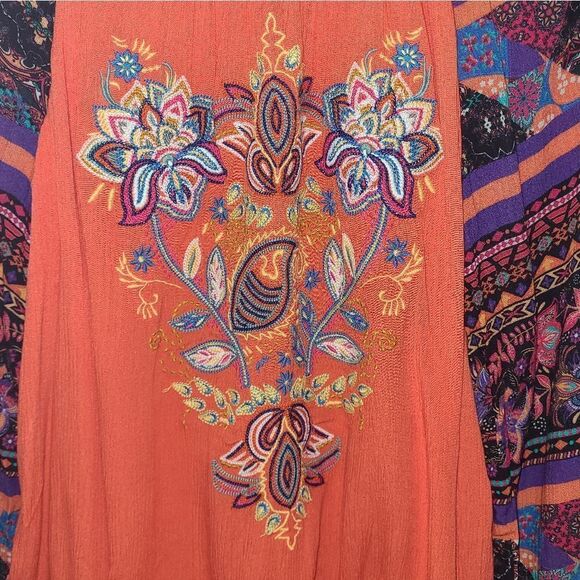 Soft Surroundings Rio Boho Embroidered Blouse - Picture 6 of 10